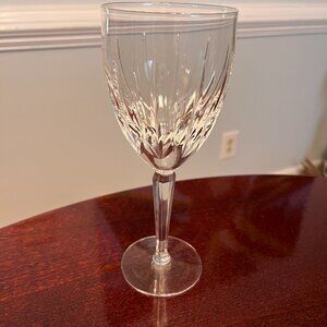 Lenox Clarity Water Goblet Lead Crystal Glass Vertical Cut